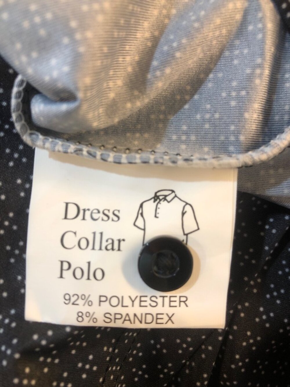 Collars & Co Featherweight Matrix Dress Collar Flex Performance Polo Shirt Sz XL - Picture 7 of 8